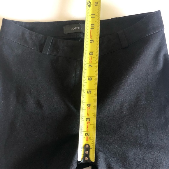 Joseph Lambskin Detail Ankle Zip Black Leggings Size Small - Picture 13 of 15